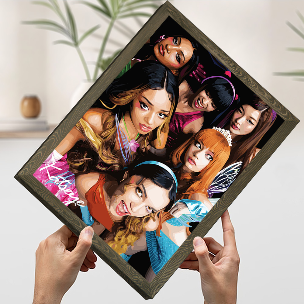 Katseye Vector Portrait Printi - مراجعة Home Decor Vector وسعره