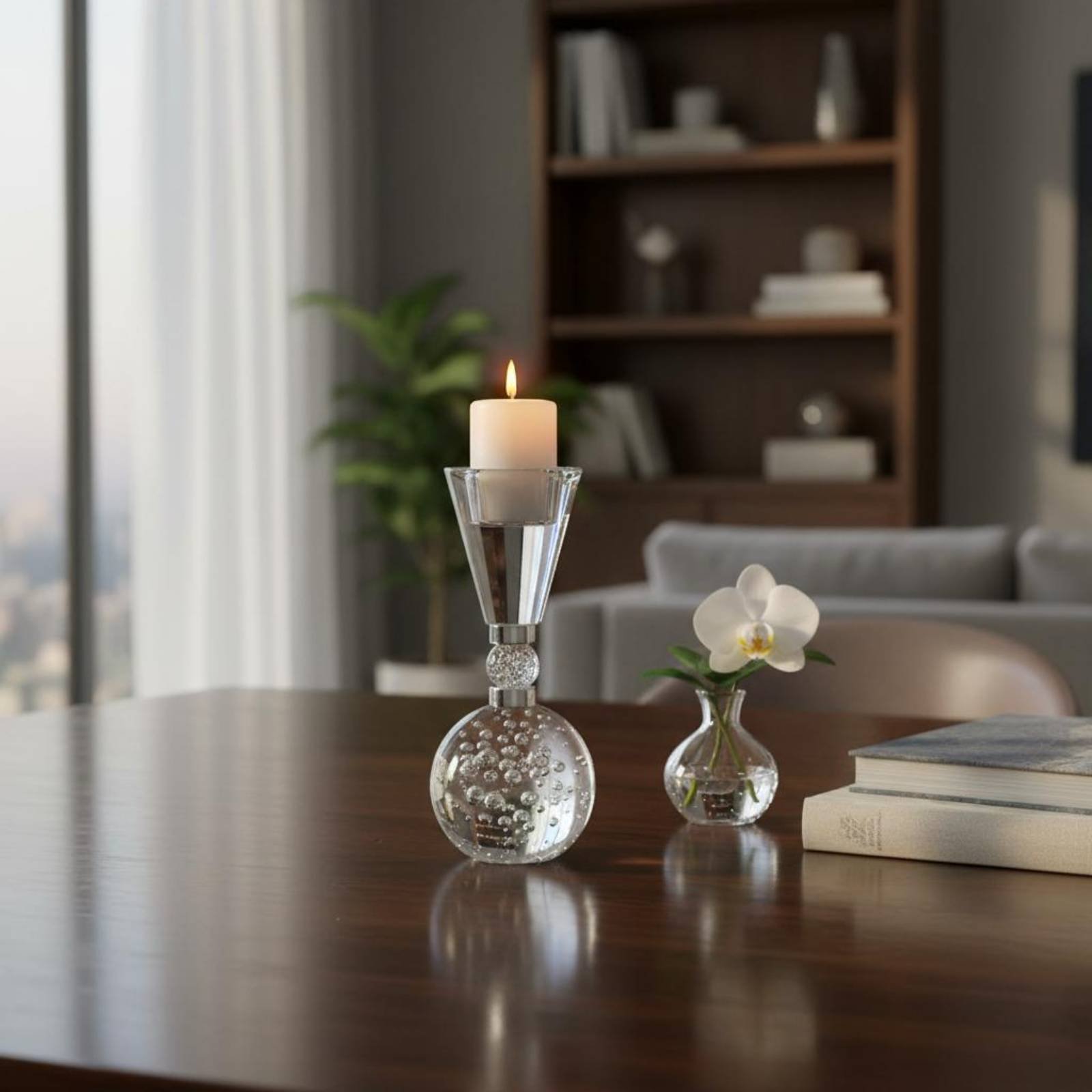 Crystal Candle Holder Bright L - مراجعة Home Decor Luxury وسعره