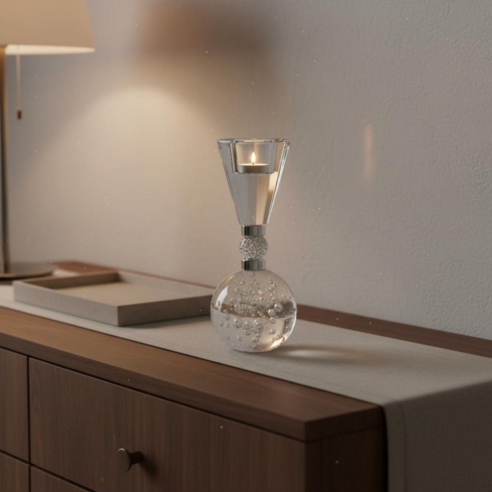 Crystal Candle Holder Bright L - مراجعة Home Decor Luxury وسعره