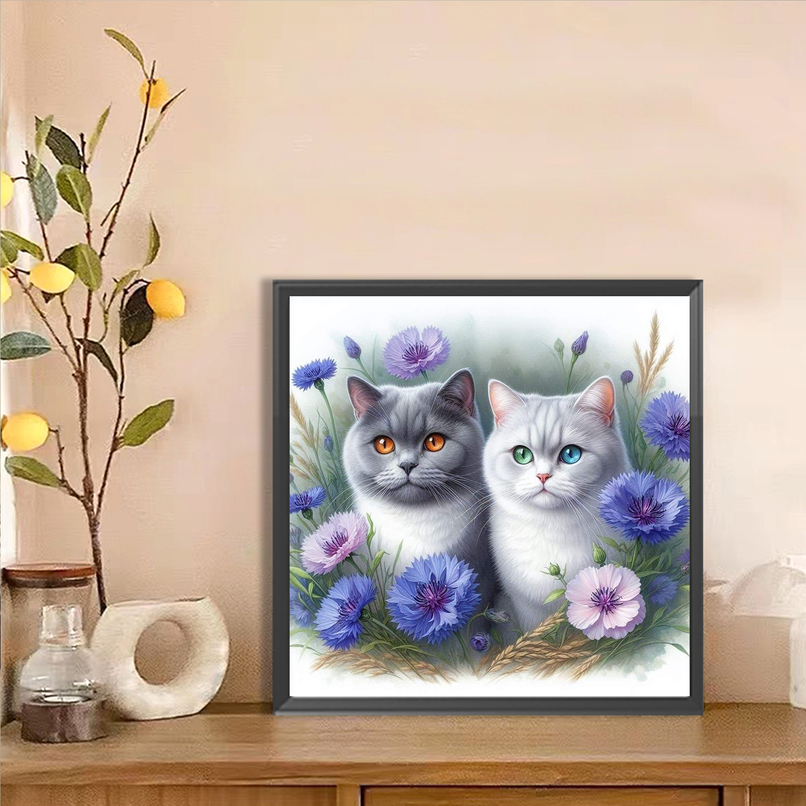 Cat Full DIY 5D Round Drill Di - مراجعة Home Decor Diy Ideas وسعره