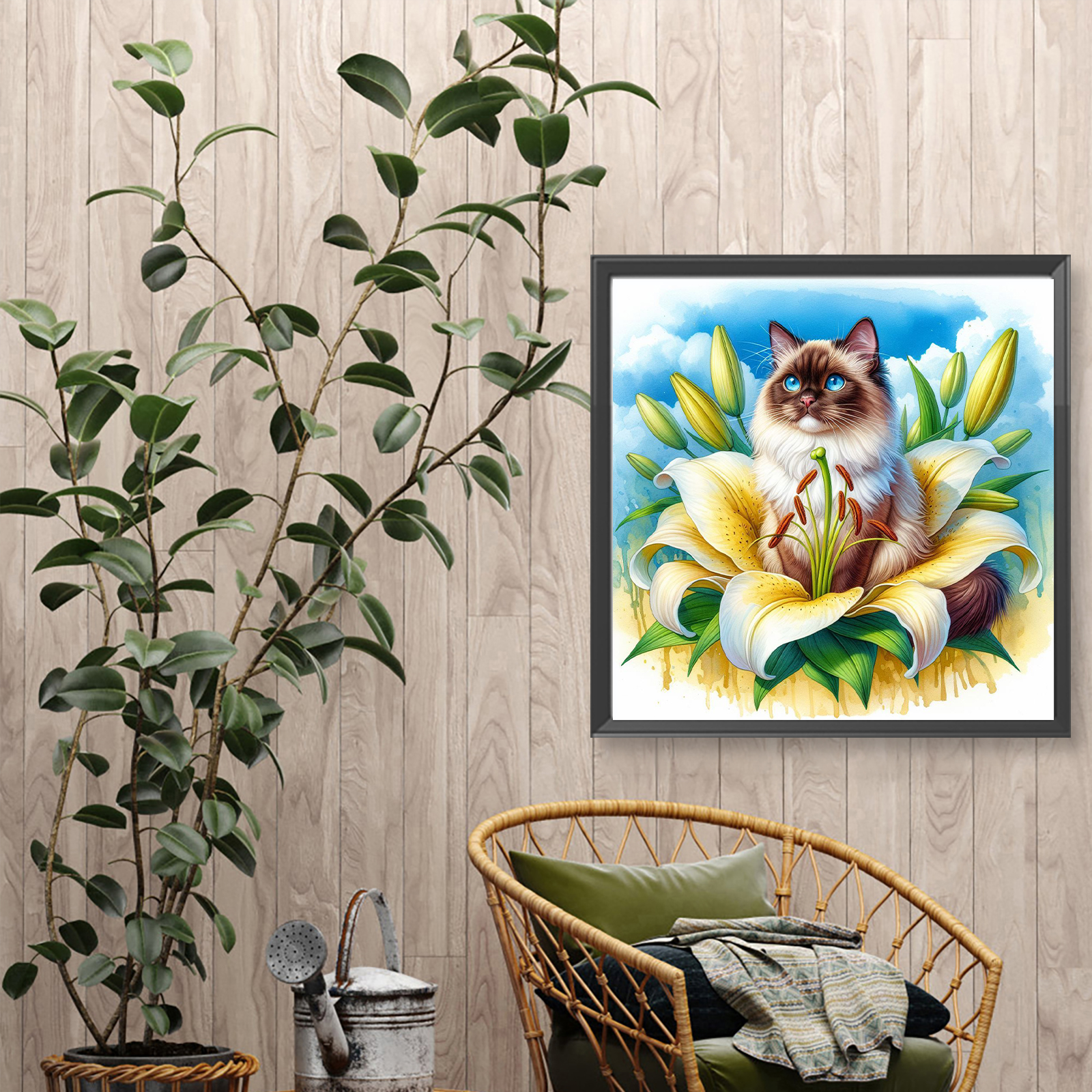 Cat Full DIY 5D Round Drill Di - مراجعة Home Decor Diy Ideas وسعره