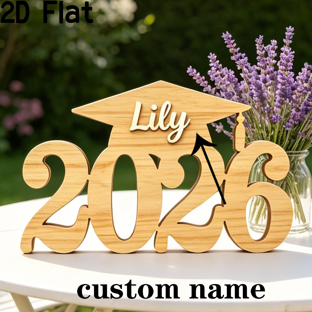 1Pc Custom Name Wooden Acrylic - مراجعة Home Decor Diy وسعره