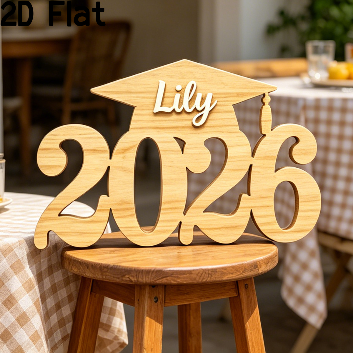 1Pc Custom Name Wooden Acrylic - مراجعة Home Decor Diy وسعره