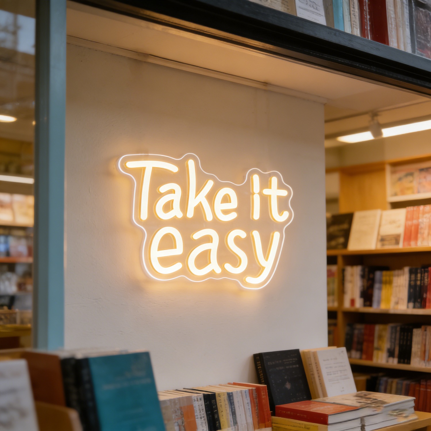 Take It Easy Neon Sign LED Wal - مراجعة Home Decor Quotes Ideas وسعره