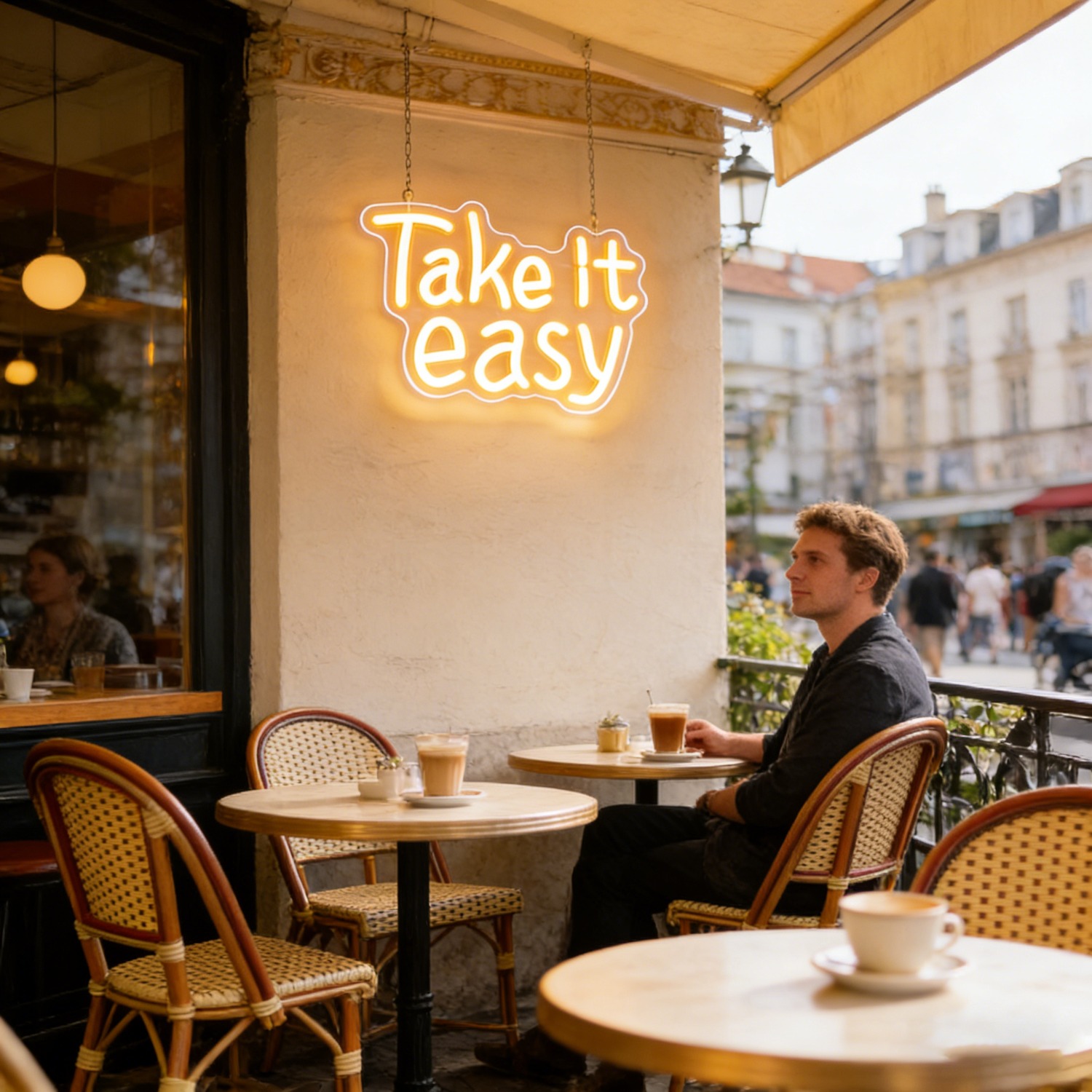 Take It Easy Neon Sign LED Wal - مراجعة Home Decor Quotes Ideas وسعره