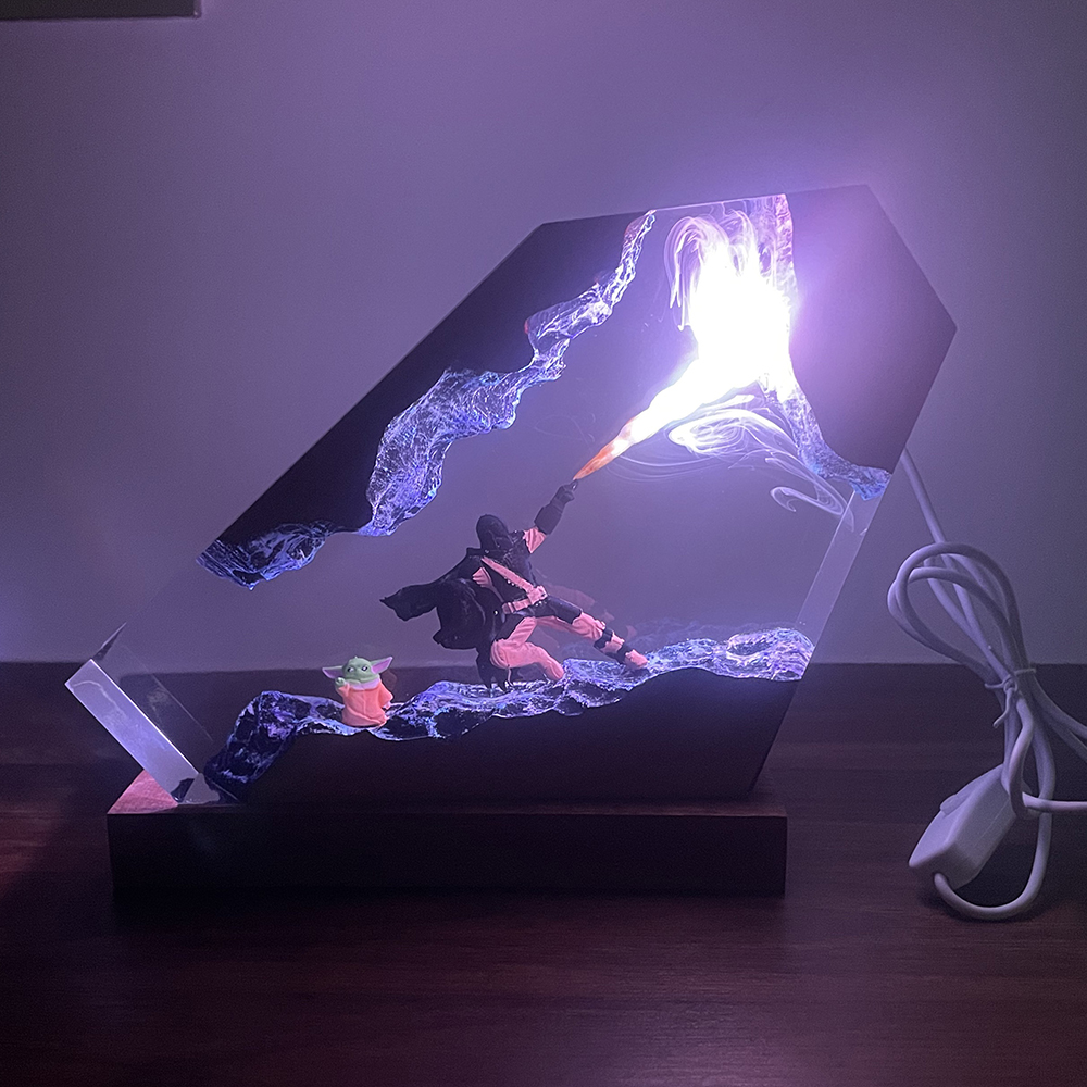 Table Resin Lamp Sci-fi Figure - مراجعة Home Decor Furniture وسعره