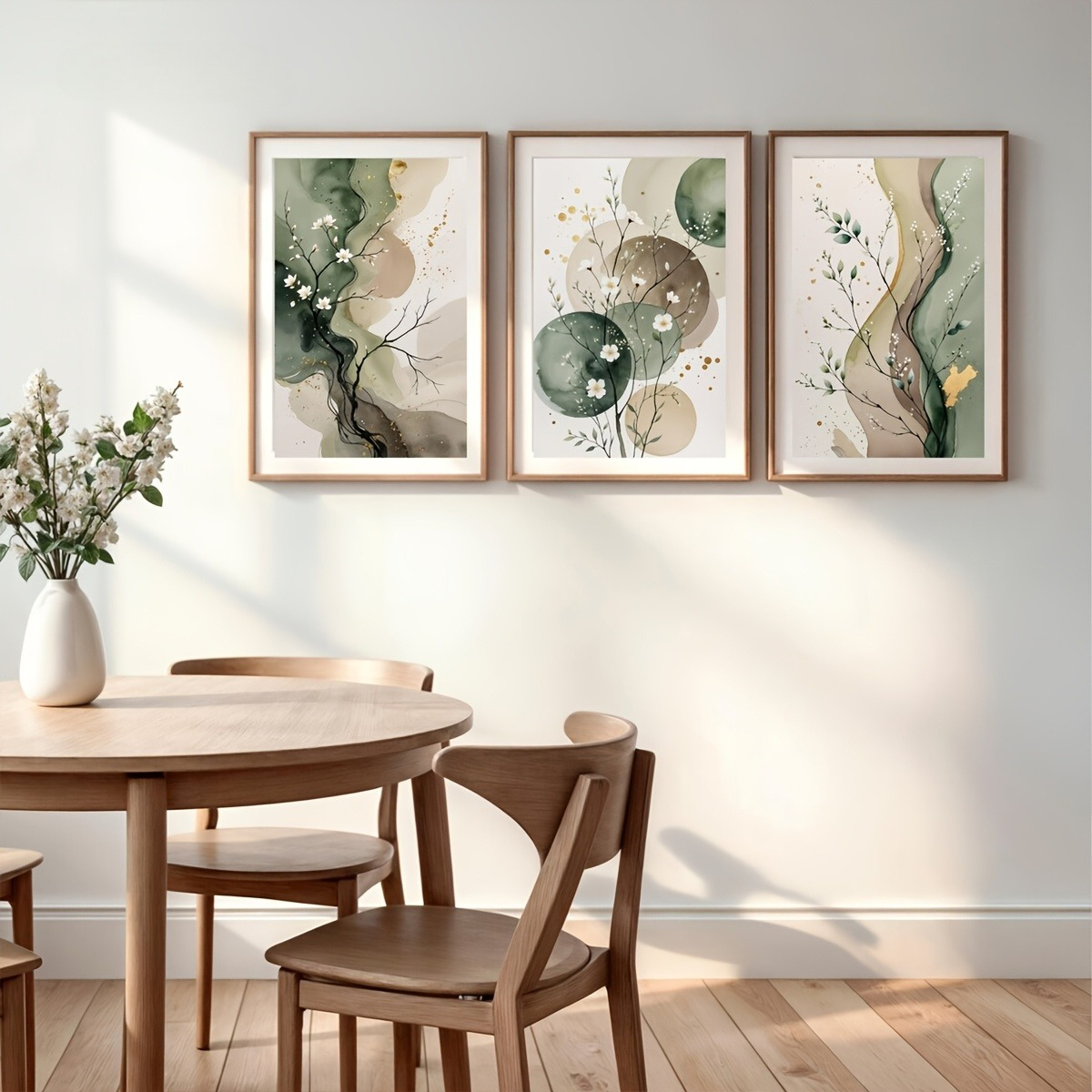 Japandi Watercolor Botanical C - مراجعة Home Decor Japandi Style وسعره