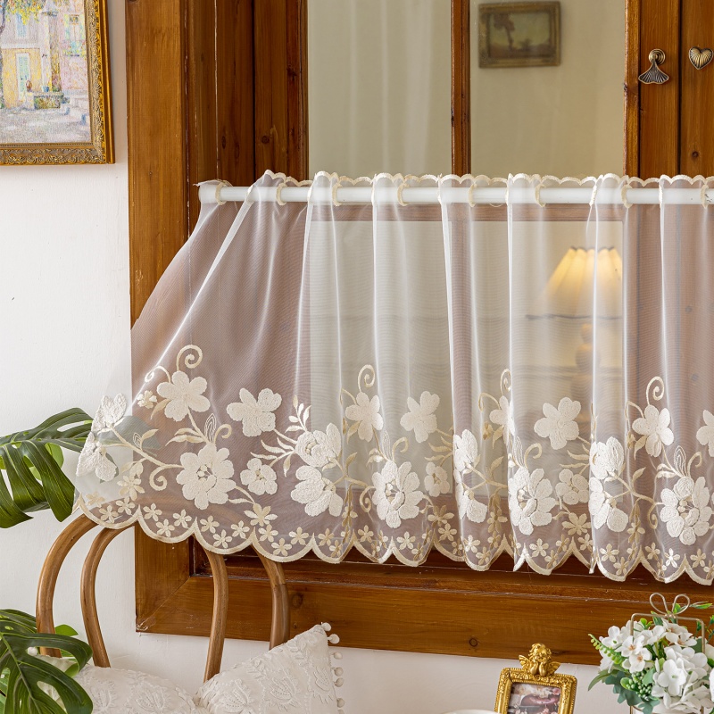 1PC American Style Half Curtai - مراجعة Home Decor Window Blinds وسعره