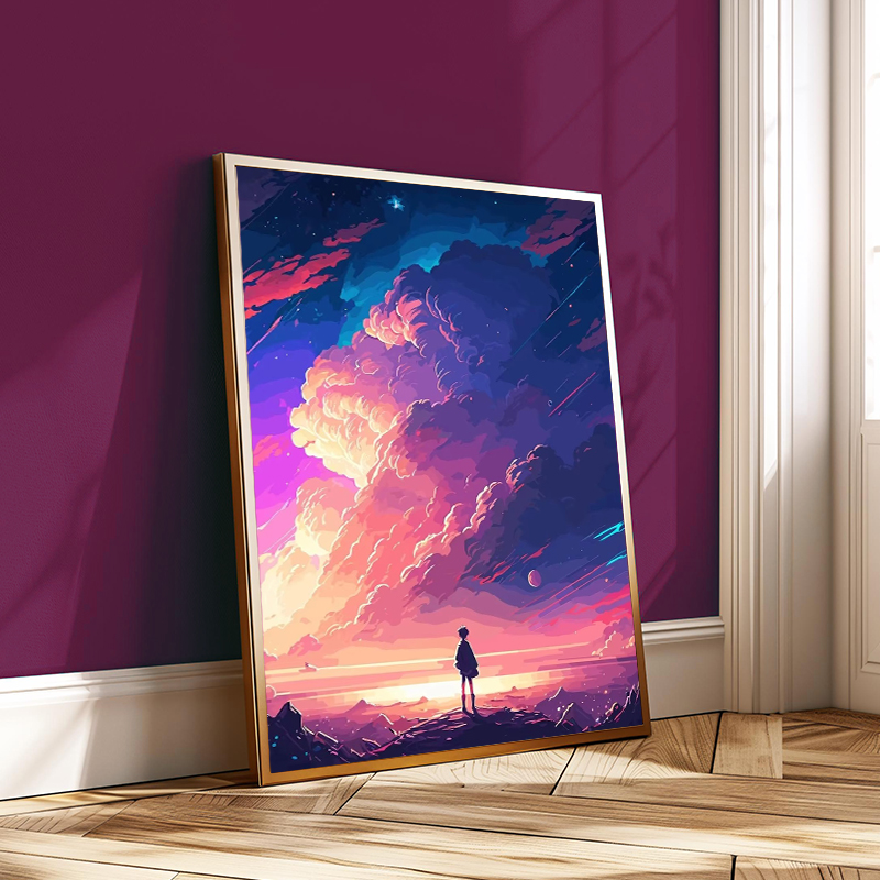 Colorful Fantasy Space Vector  - مراجعة Home Decor Vector وسعره