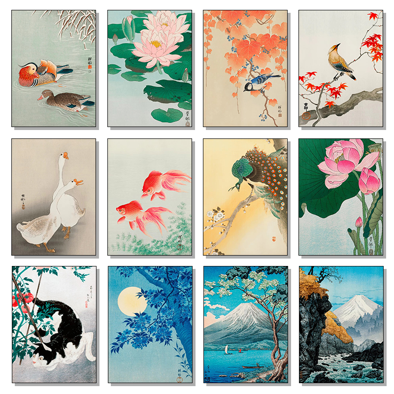 Retro Japanese Flowers Cat Dog - مراجعة Home Decor Essentials وسعره