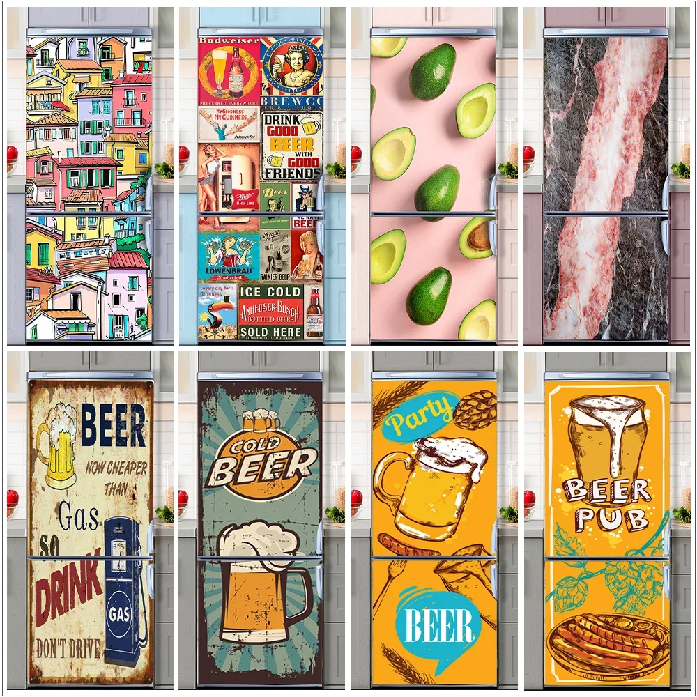 Retro Graffiti Fridge Door Mur - مراجعة Home Decor On Sale وسعره
