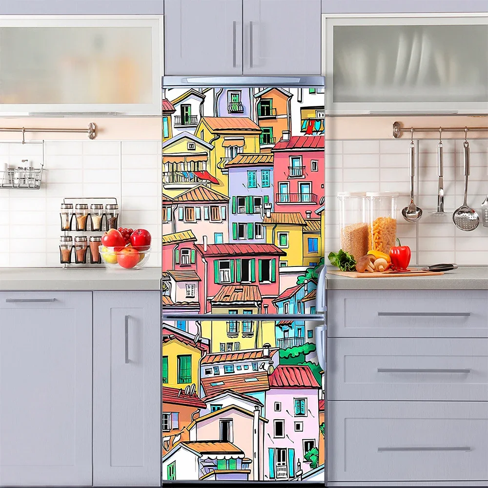 Retro Graffiti Fridge Door Mur - مراجعة Home Decor On Sale وسعره