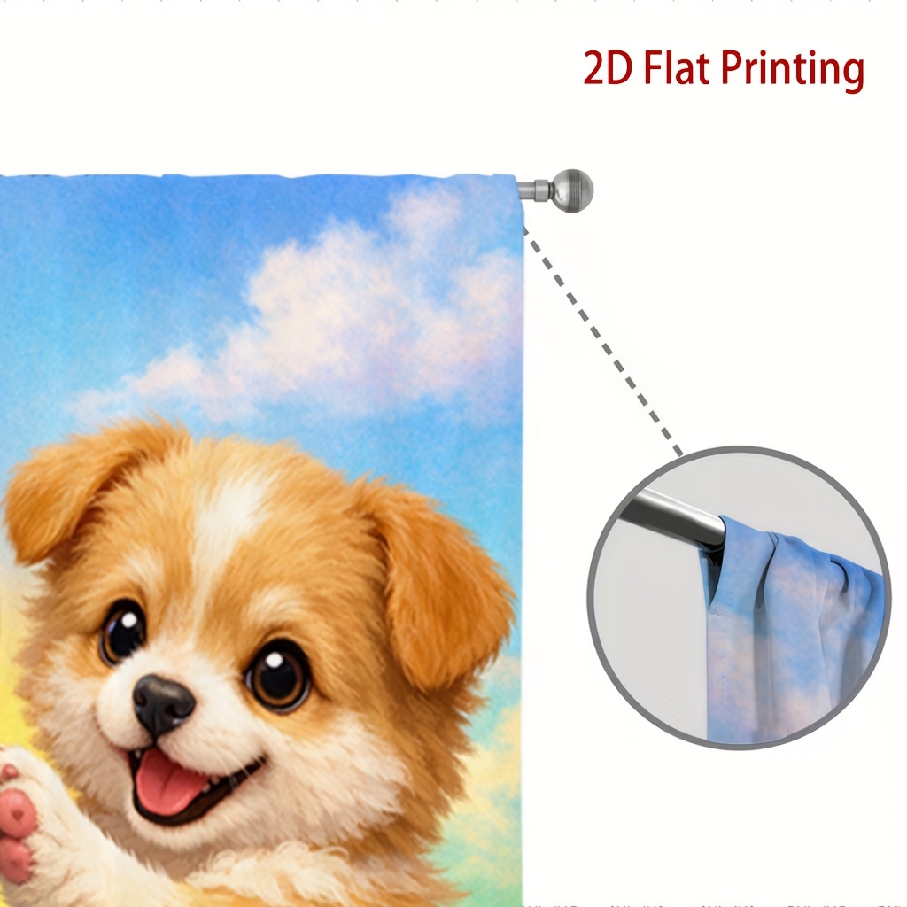 Cute cartoon dog pattern Print - مراجعة Home Decor Window Blinds وسعره