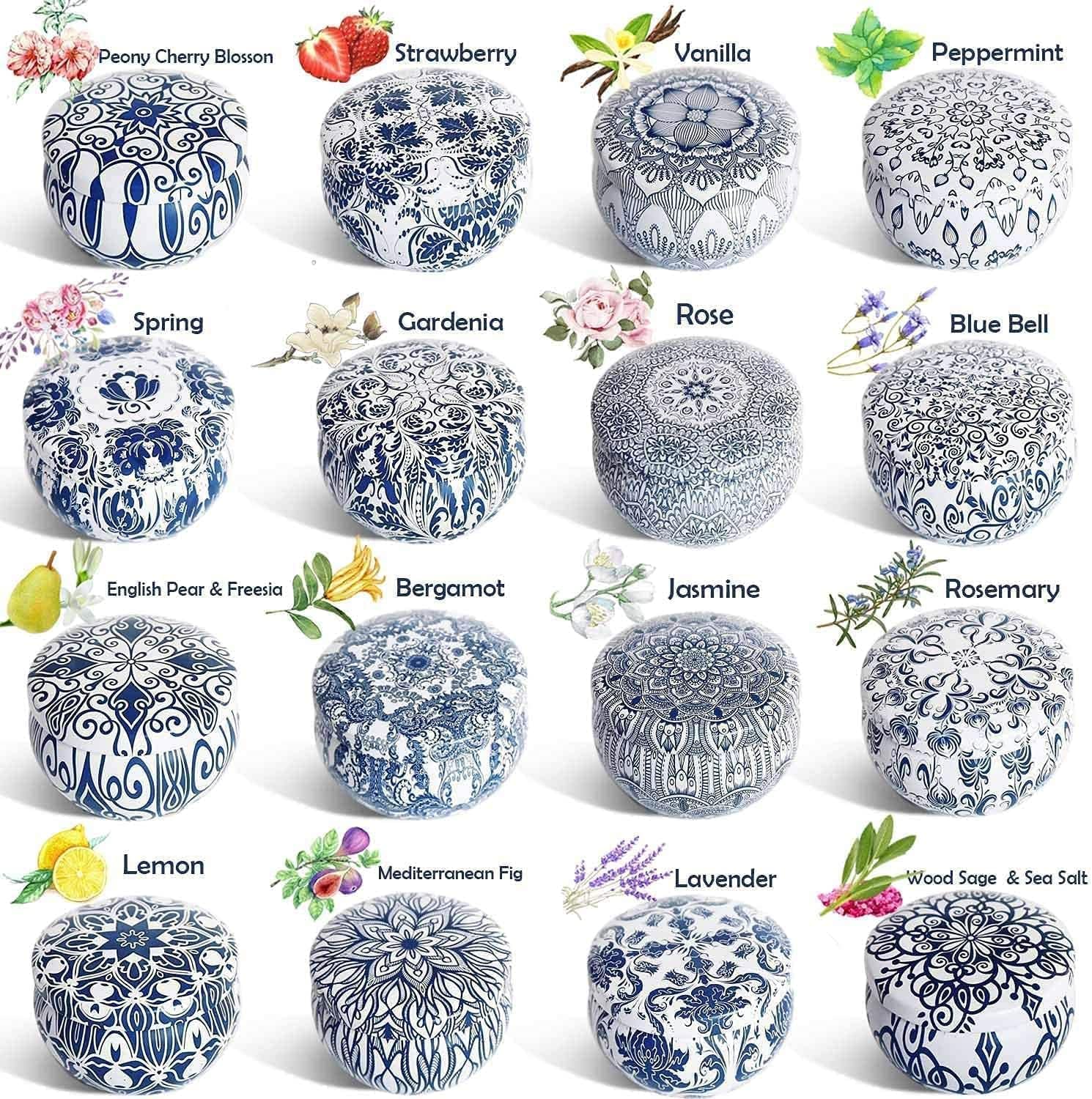 16 Scented Soy Wax Candle Gift - مراجعة Scented Candle Set وسعره