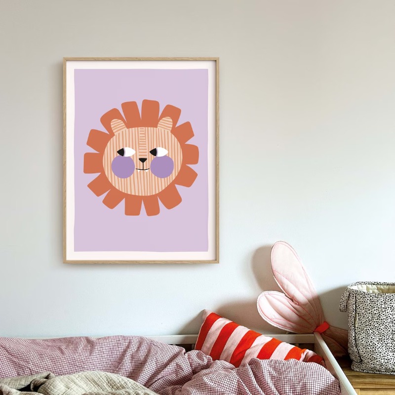 Cartoon Cute Animals Illustrat - مراجعة Watercolor Poster Print وسعره