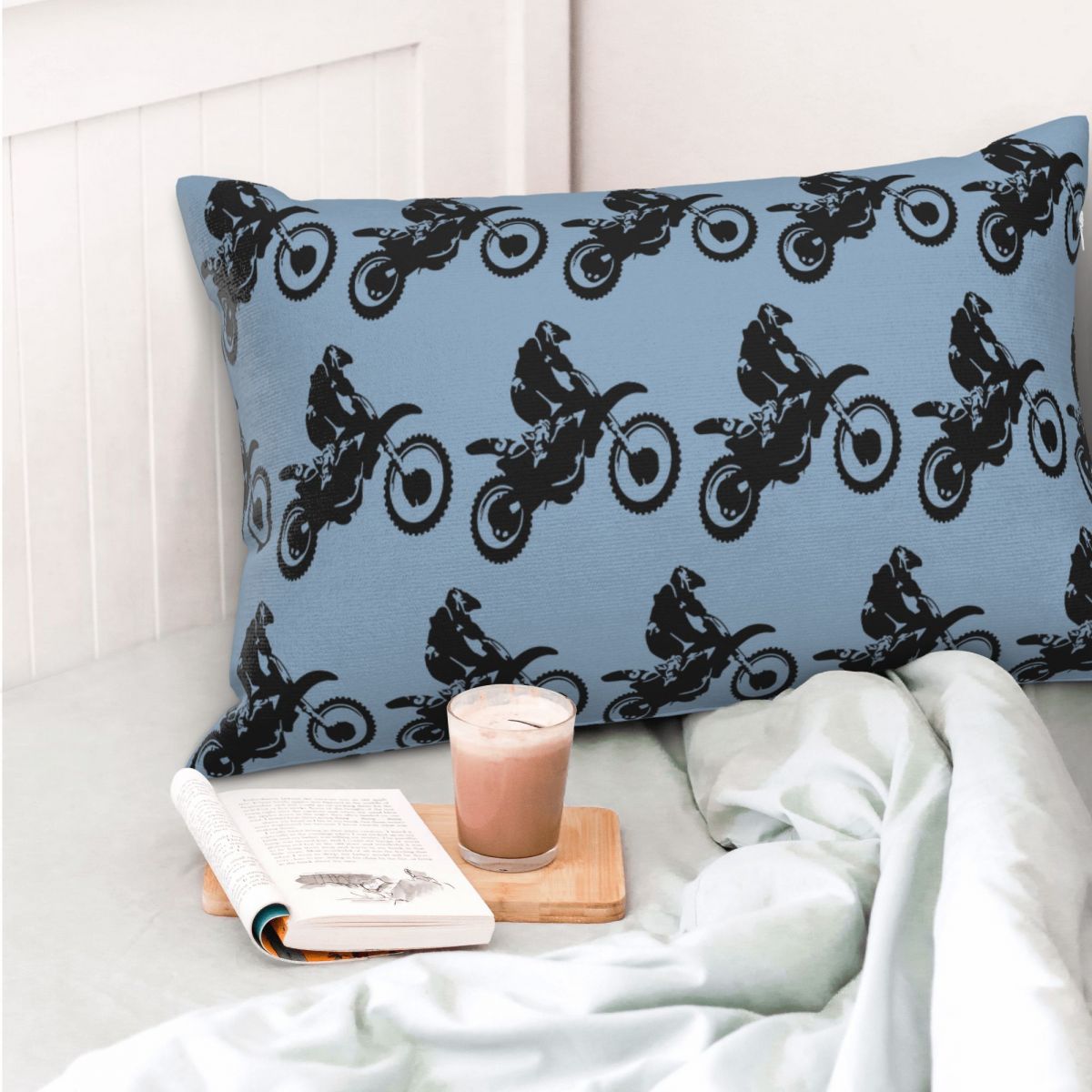 Moto X Dirt Bike Monotone Vect - مراجعة Home Decor Vector وسعره