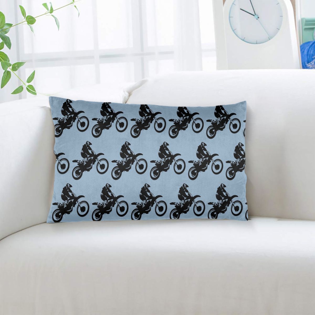 Moto X Dirt Bike Monotone Vect - مراجعة Home Decor Vector وسعره
