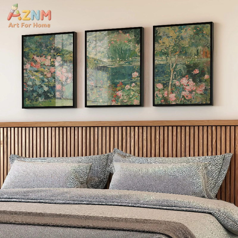 3pcs AZNM Pastel Pink Minimali - مراجعة Watercolor Poster Print وسعره