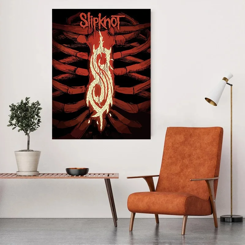 Heavy Metal Band Rap-Metal Mus - مراجعة Watercolor Poster Print وسعره