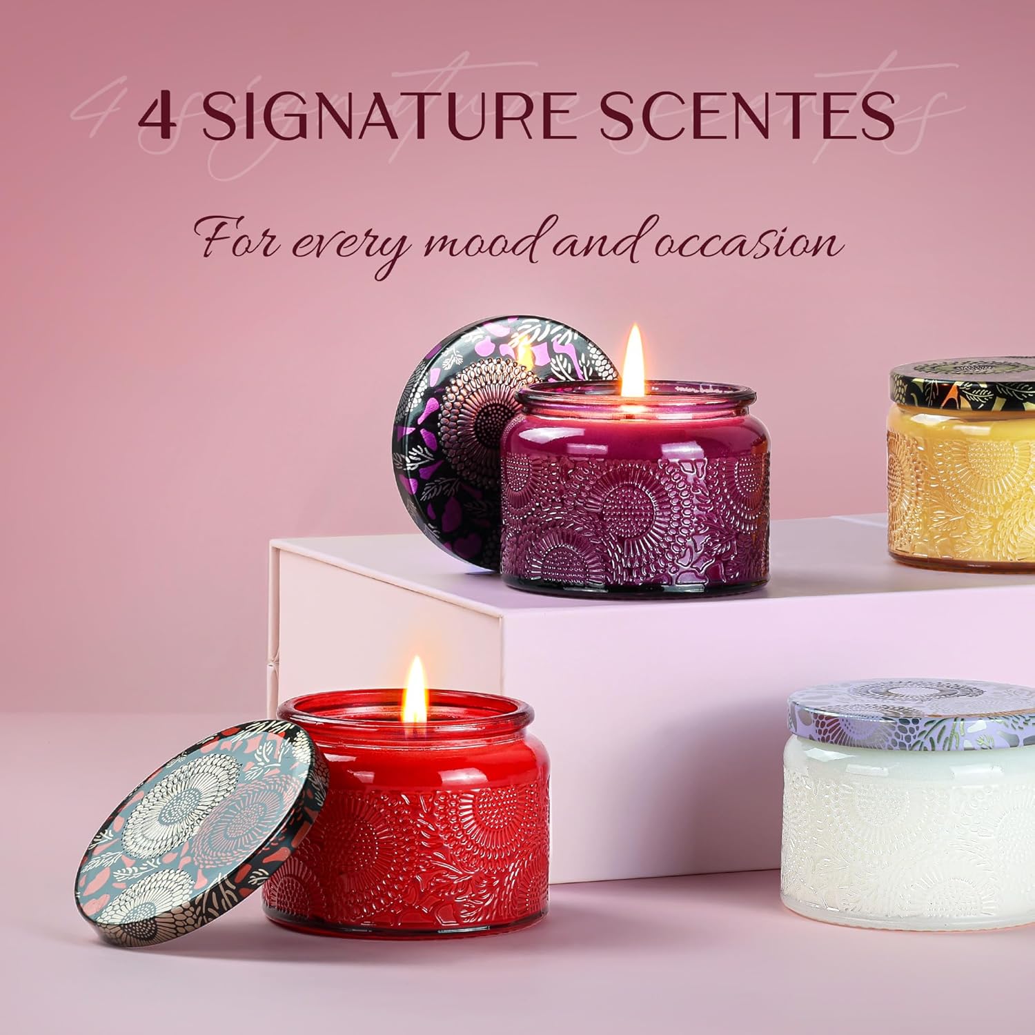 Scented Candle Gift Set of 4:  - مراجعة Scented Candle Set وسعره