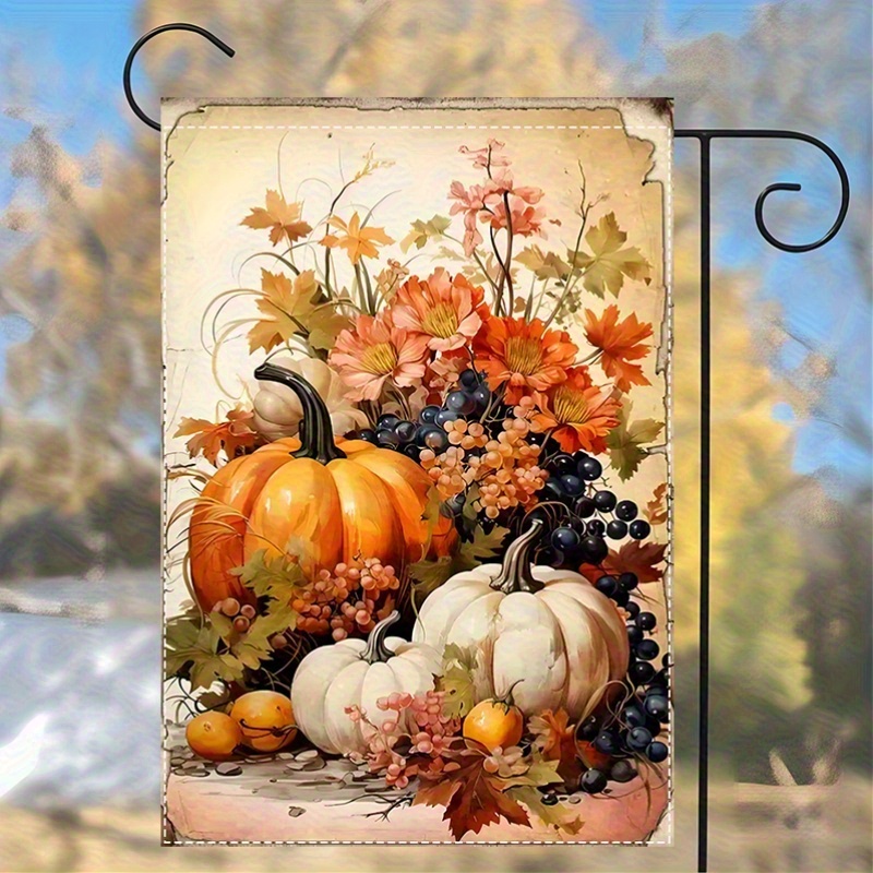 Garden Flag 12x18 Inch Double  - مراجعة Home Decor Garland وسعره