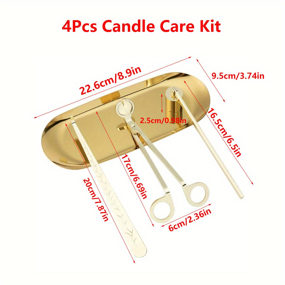 4pcs/set Luxury Candle Care Ki - مراجعة Home Decor Luxury وسعره