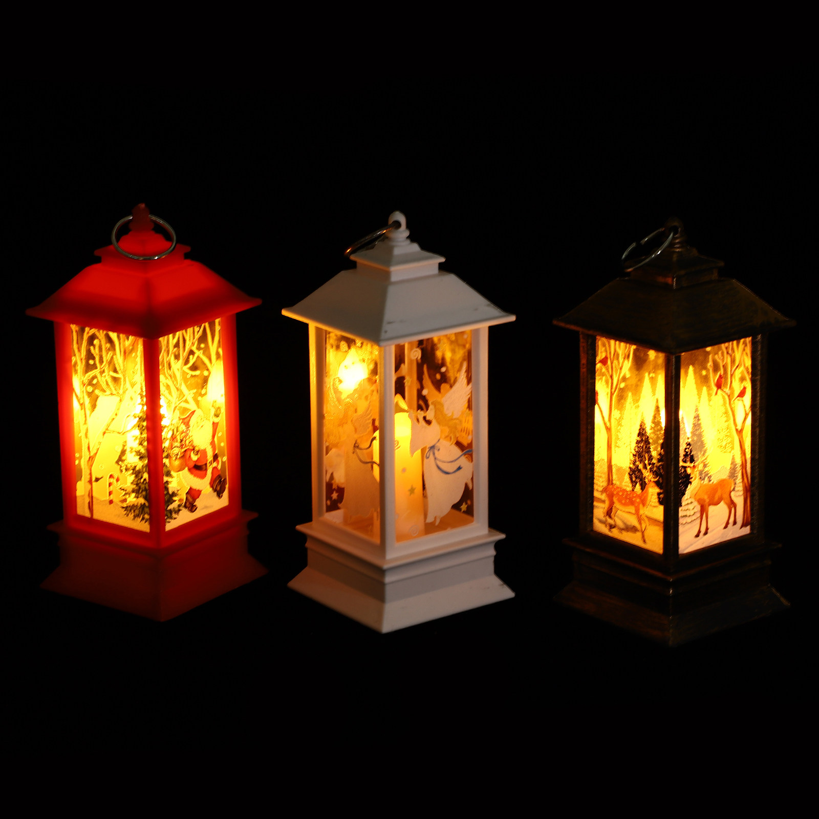 3Pcs LED Lamp Vintage Style Re - مراجعة Home Decor Xmas وسعره