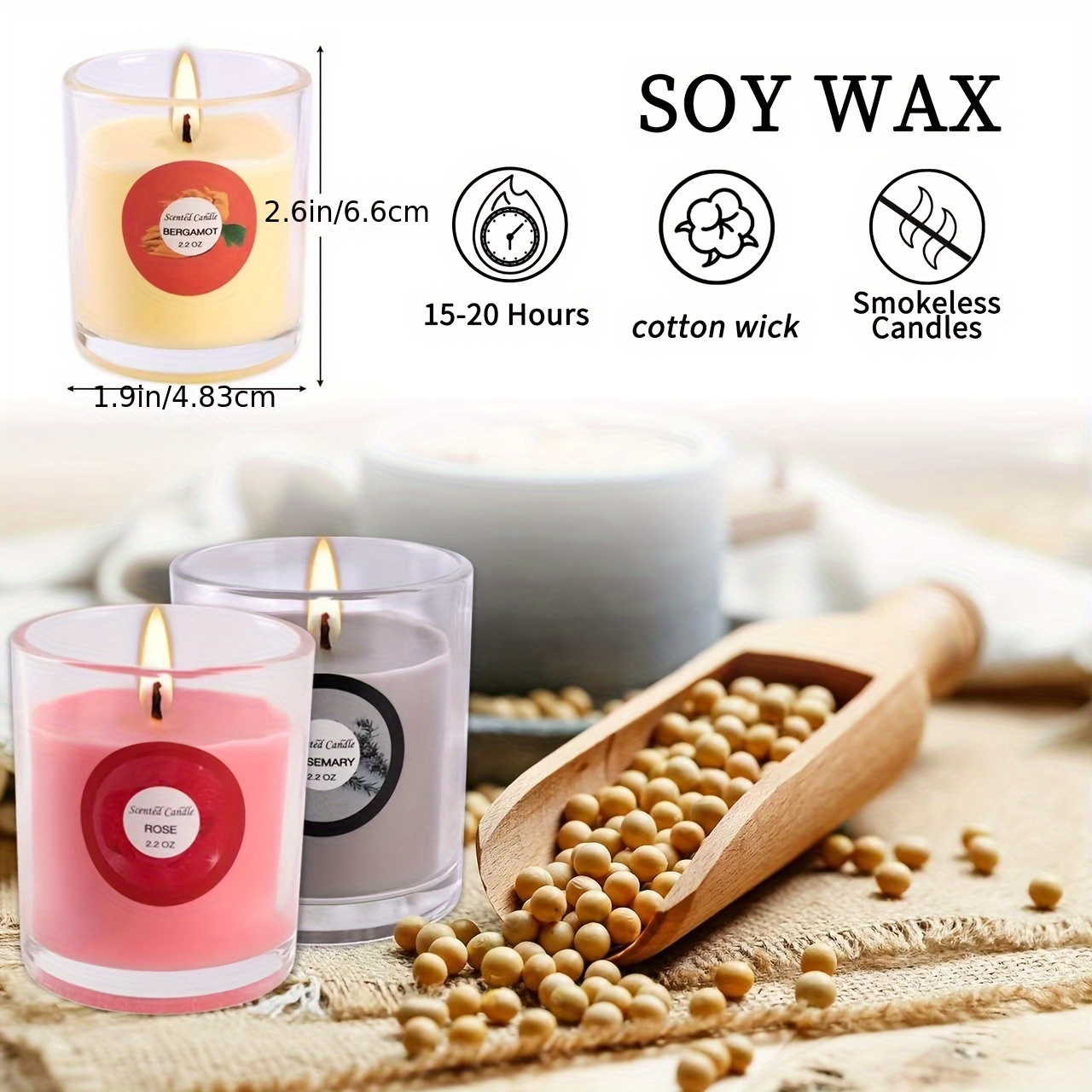 us20 Packs Of Scented Candles, - مراجعة Scented Candle Set وسعره