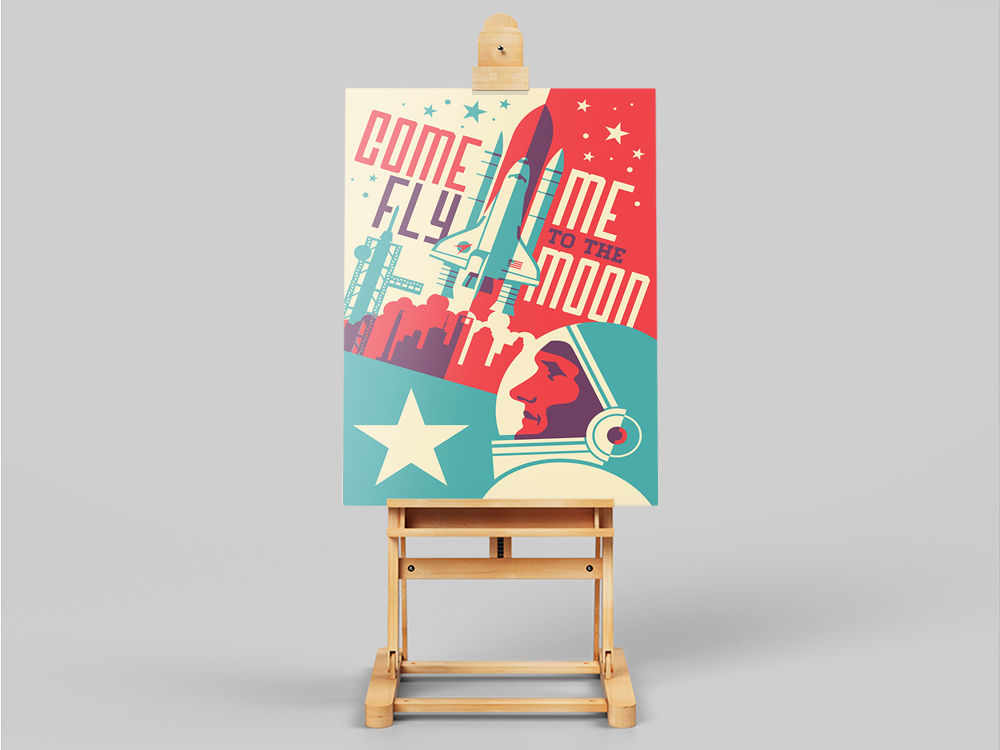 Houston Texas Space City Canva - مراجعة Home Decor Vector وسعره
