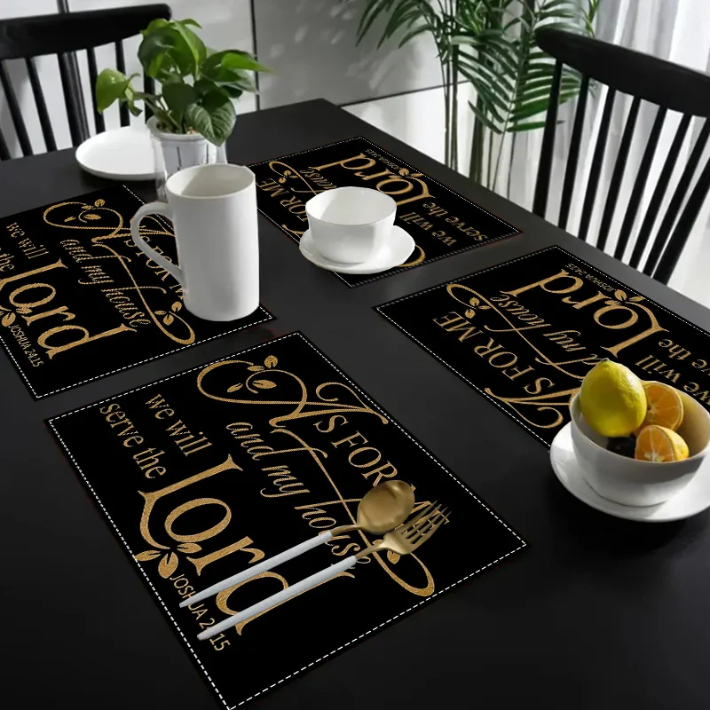 4Pcs Inspirational Linen Place - مراجعة Home Decor Quotes Ideas وسعره