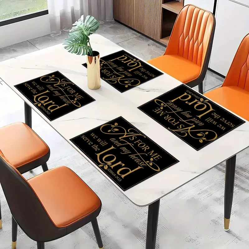 4Pcs Inspirational Linen Place - مراجعة Home Decor Quotes Ideas وسعره