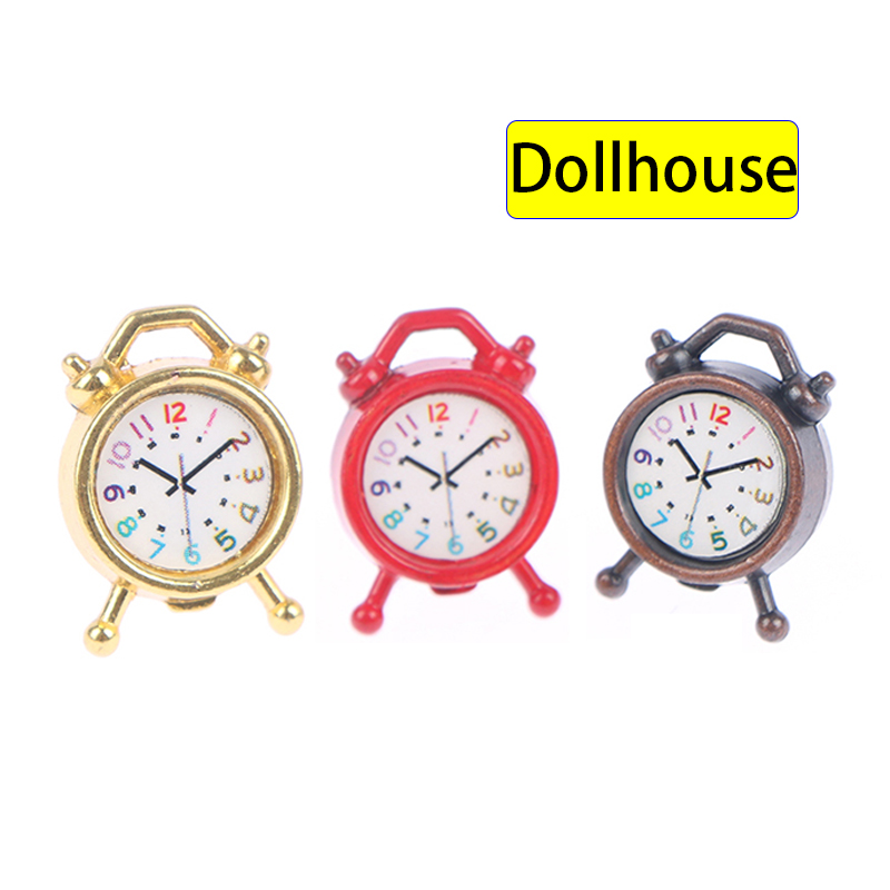 1PC 1:12 Scale Alarm Clock Dol - مراجعة Home Decor Games وسعره