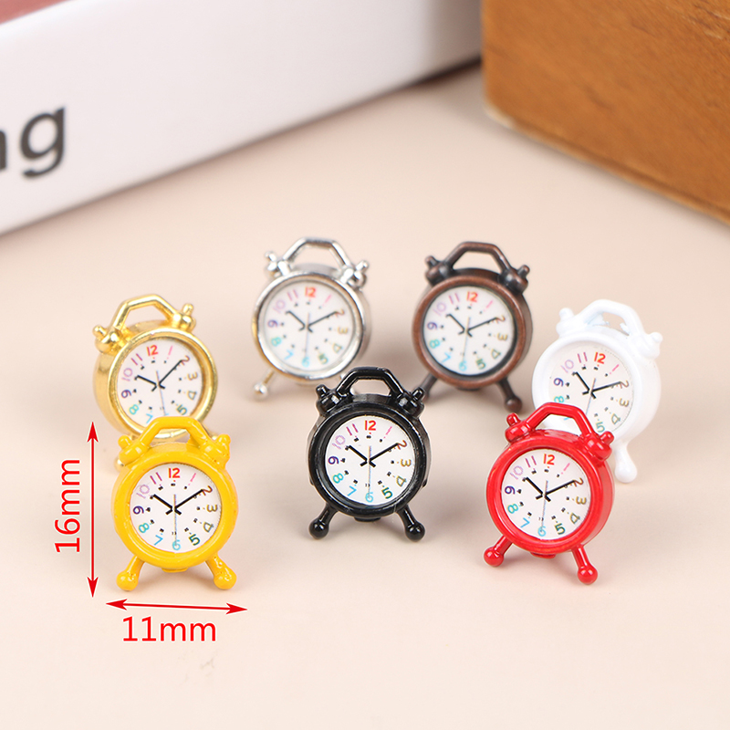 1PC 1:12 Scale Alarm Clock Dol - مراجعة Home Decor Games وسعره