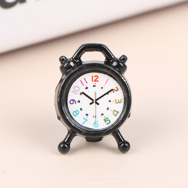 1PC 1:12 Scale Alarm Clock Dol - مراجعة Home Decor Games وسعره