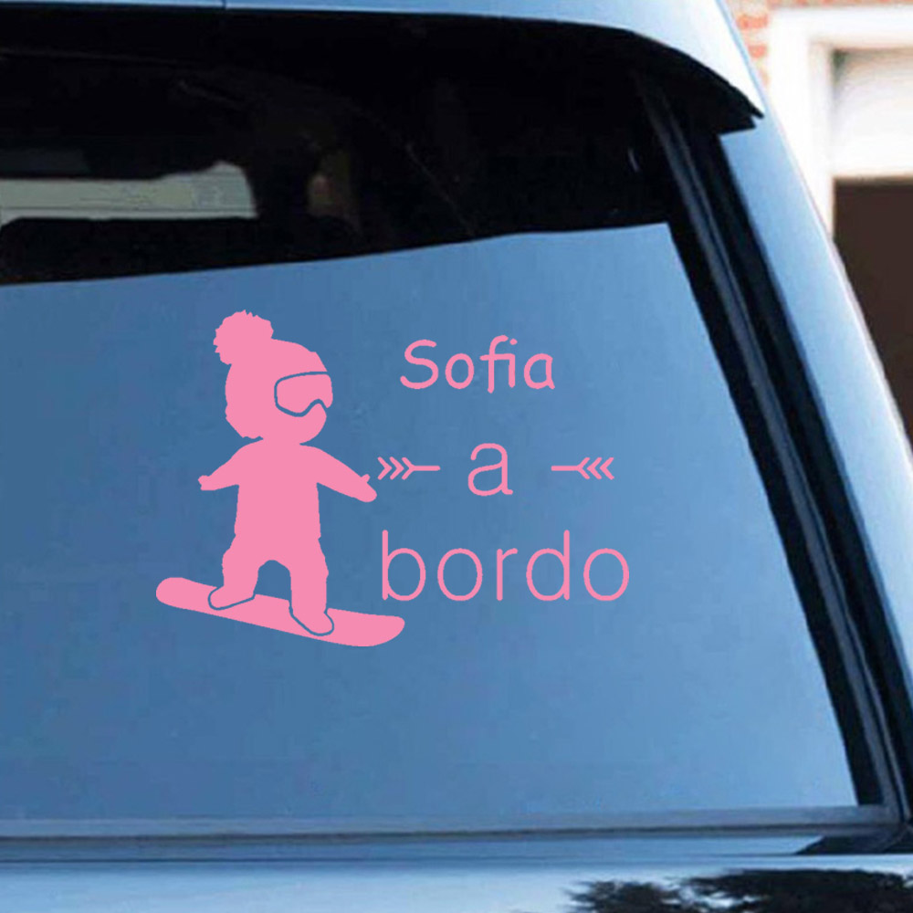 1pc Vinyl baby a bordo colorfu - مراجعة Home Decor Ideas وسعره