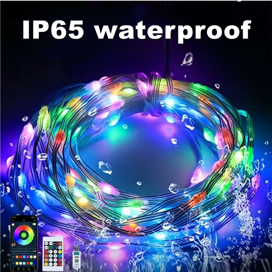 WS2812B LED Light String Smart - مراجعة Home Decor Garland وسعره