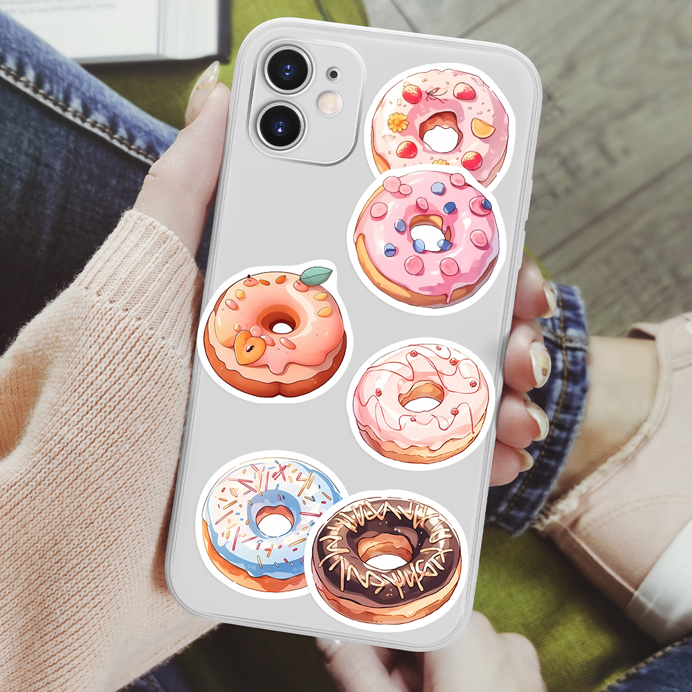 Cute Donut Dessert Stickers DI - مراجعة Home Decor On Sale وسعره