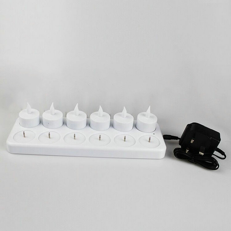 Set of 12 Rechargeable led can - مراجعة Home Decor Xmas وسعره