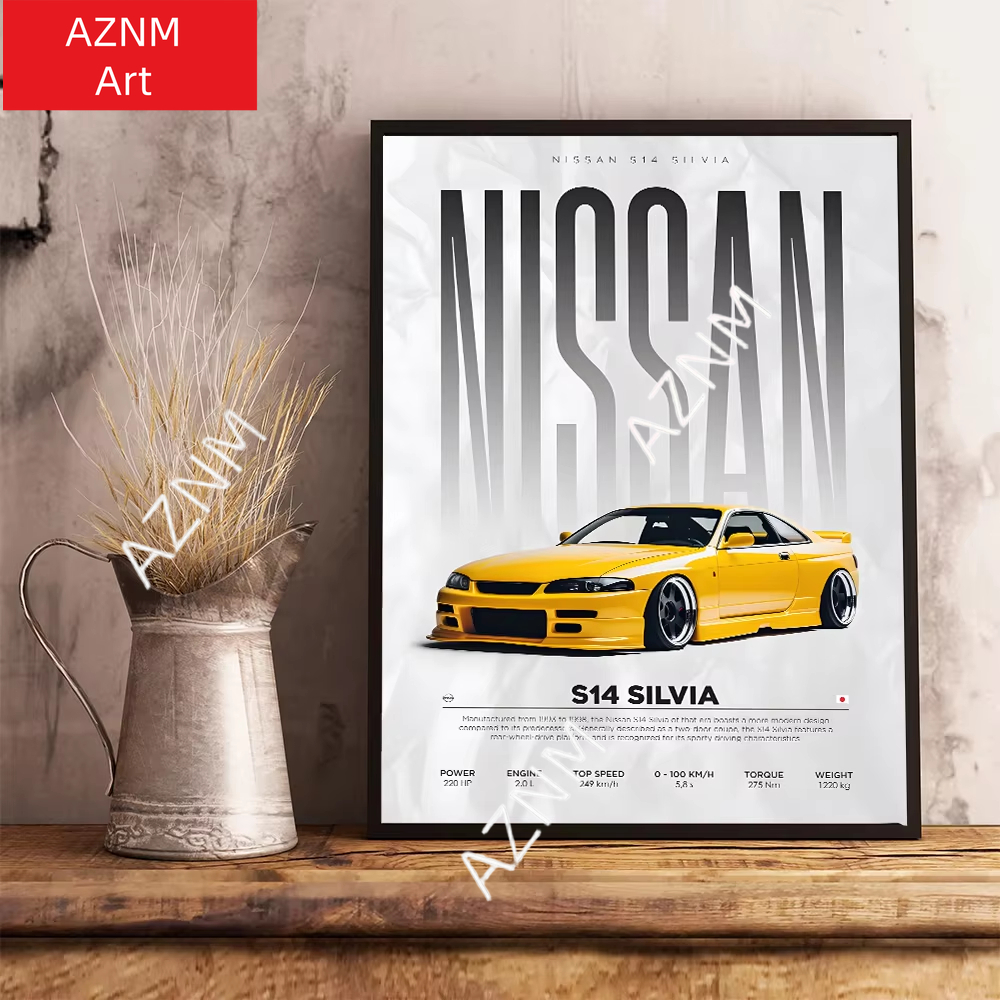 Famous Cars S14 F430 SF90 GTS  - مراجعة Watercolor Poster Print وسعره