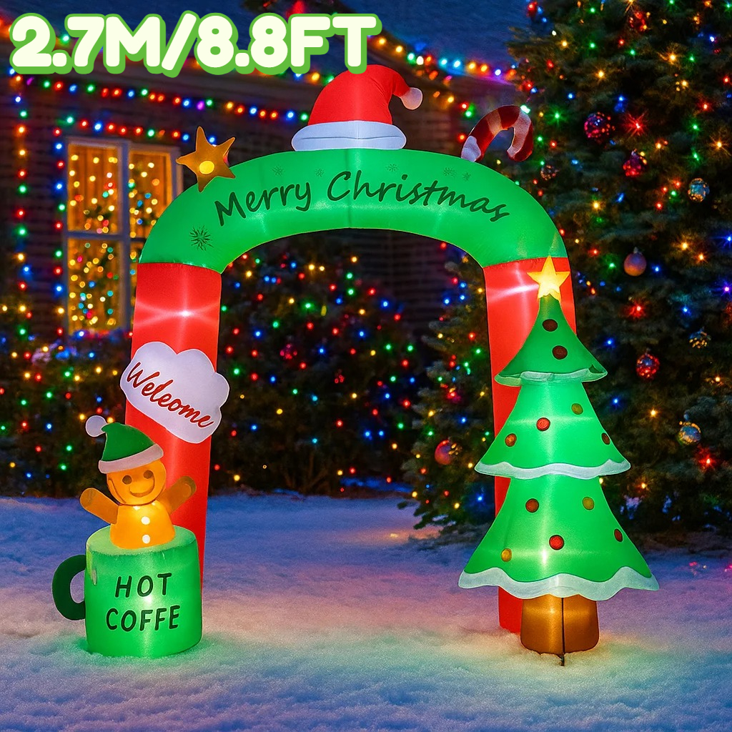 2.7M/8.8FT Inflatable Christma - مراجعة Home Decor Xmas وسعره