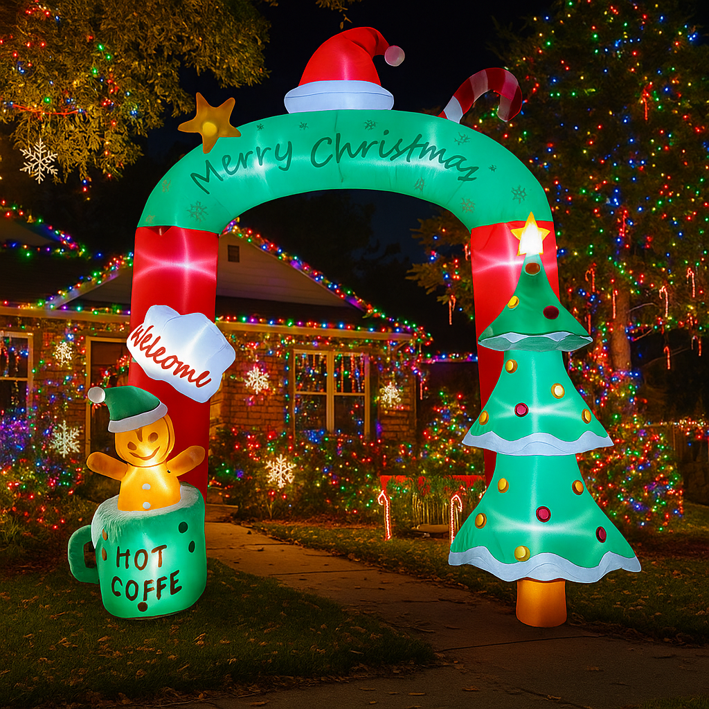 2.7M/8.8FT Inflatable Christma - مراجعة Home Decor Xmas وسعره