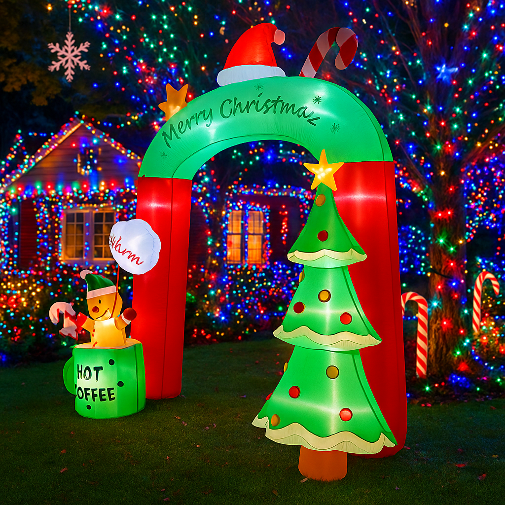 2.7M/8.8FT Inflatable Christma - مراجعة Home Decor Xmas وسعره