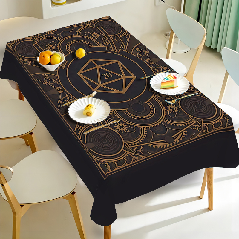Steampunk Black Golden Gear Pa - مراجعة Home Decor Furniture وسعره