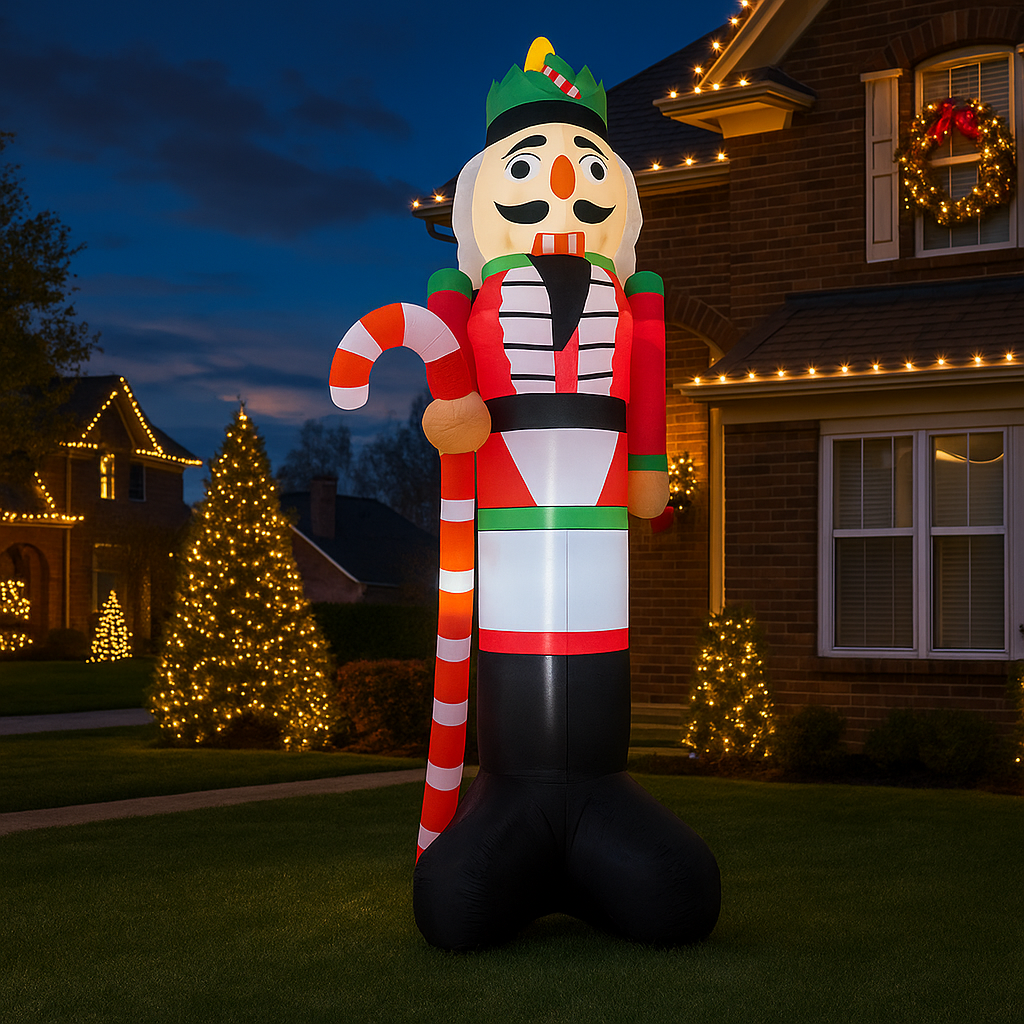 3.6M/11.8FT Inflatable Nutcrac - مراجعة Home Decor Xmas وسعره