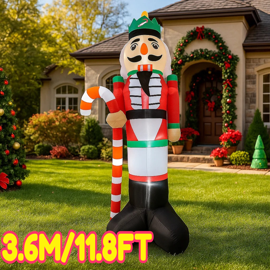 3.6M/11.8FT Inflatable Nutcrac - مراجعة Home Decor Xmas وسعره