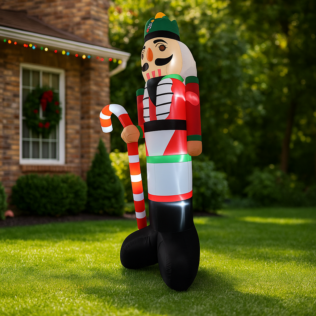 3.6M/11.8FT Inflatable Nutcrac - مراجعة Home Decor Xmas وسعره
