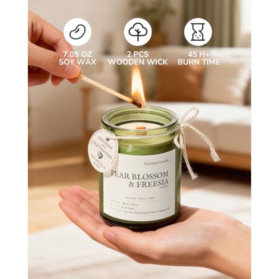 3 Pack Non-Toxic Soy Wax Scent - مراجعة Scented Candle Set وسعره