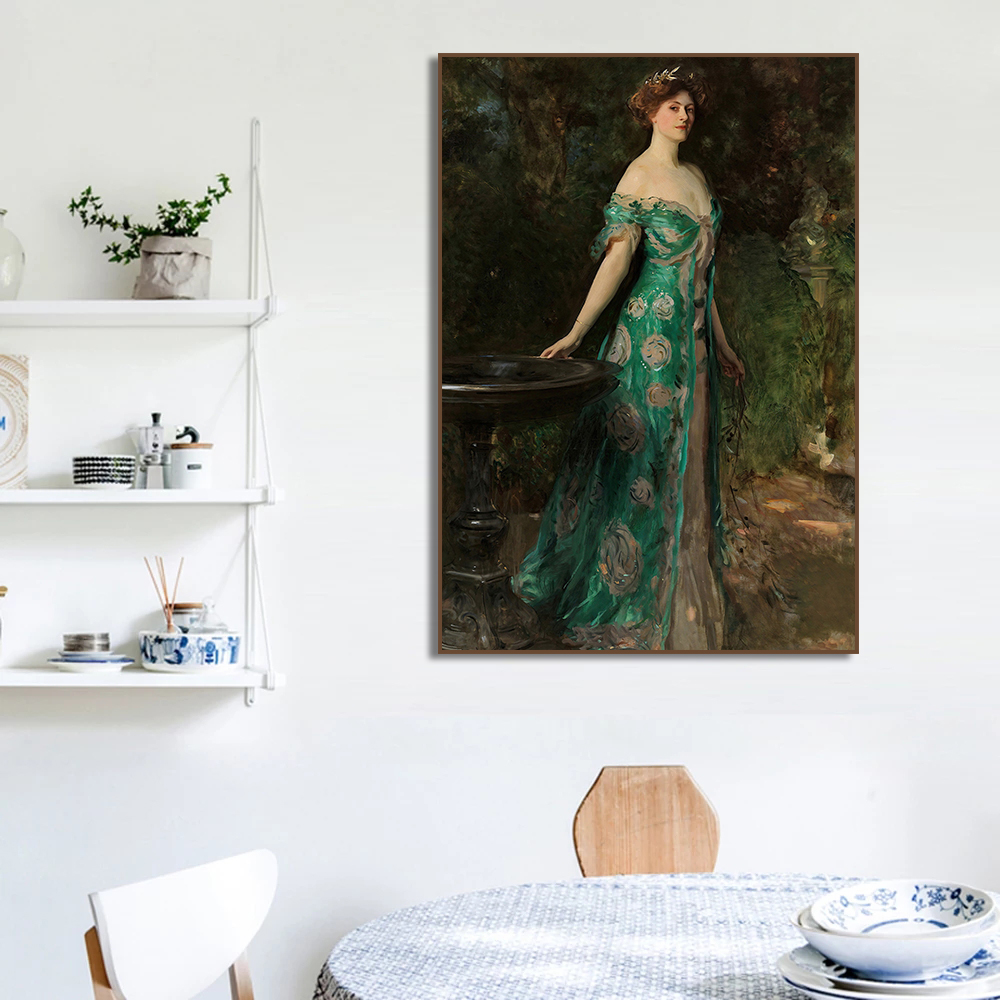 Renaissance Women Portrait Pos - مراجعة Watercolor Poster Print وسعره