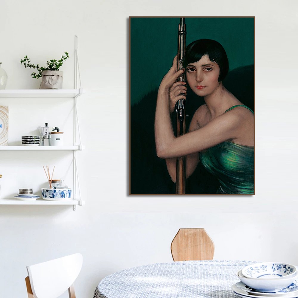 Renaissance Women Portrait Pos - مراجعة Watercolor Poster Print وسعره