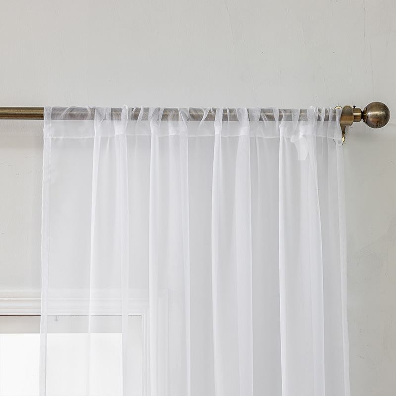 Solid Color Rod Pocket Sheer C - مراجعة Home Decor Window Blinds وسعره